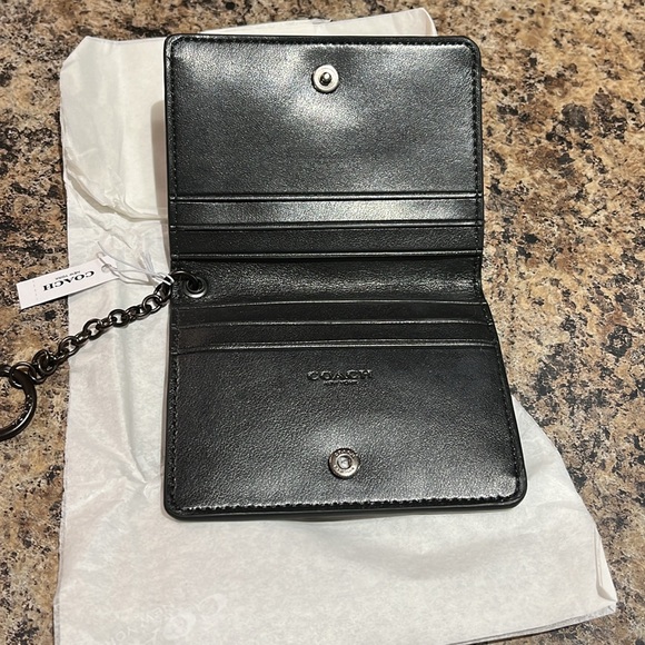 Coach Key Ring Card Case With Bonesy - Picture 4 of 4